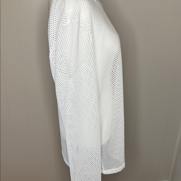 NWOT Dolls Kill Ashen Atlas Unisex Fishnet Top - White - Picture 6 of 12